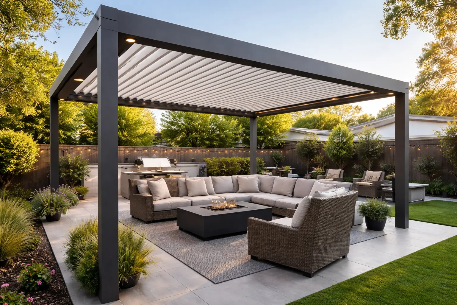 Lattice patio cover near Pecan Park, Orangevale by DCI Patios